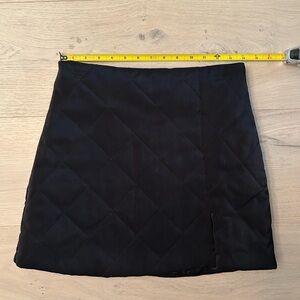 Thick Black Quilted Skirt Size M